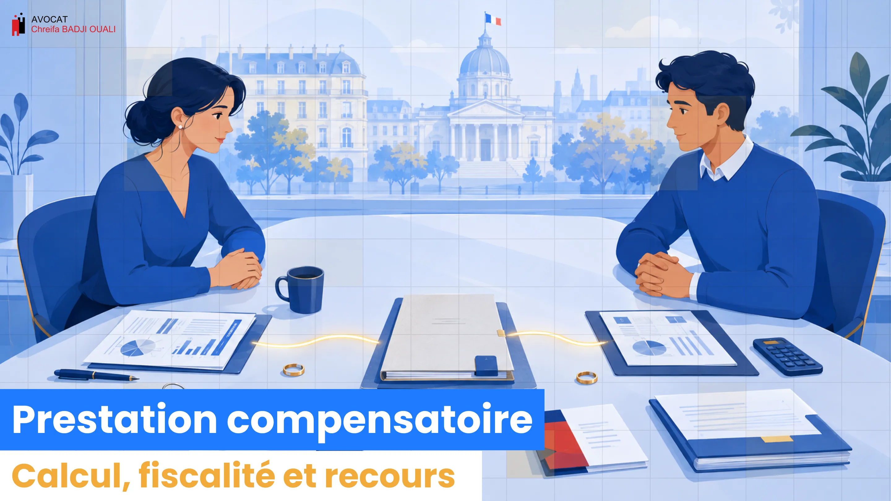 Prestation compensatoire : calcul, fiscalité et recours après un divorce.